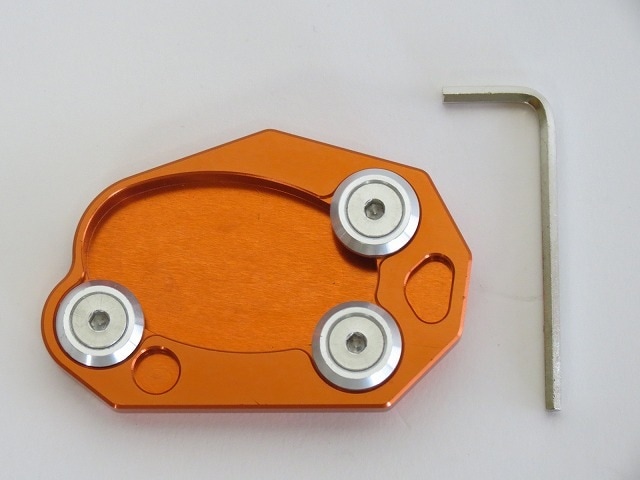 KAWASAKI Z1000 ZX10R ZX6R Z800 ショートスタンド プレート橙(代引き