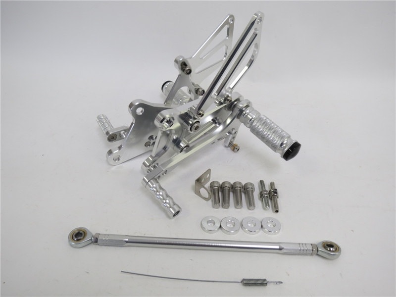 CNC 調整式 HONDA VFR400 NC30 RVF400 NC35 バックステップ 銀|ＶＦＲ400|HONDA