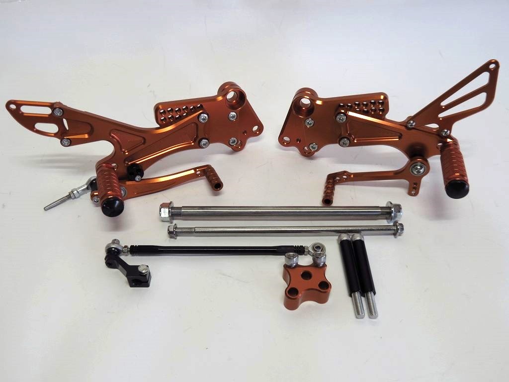 KTM用 duke 125 200 390 2011-2017 RC 250 390 バックステップ CNC 橙|KTM