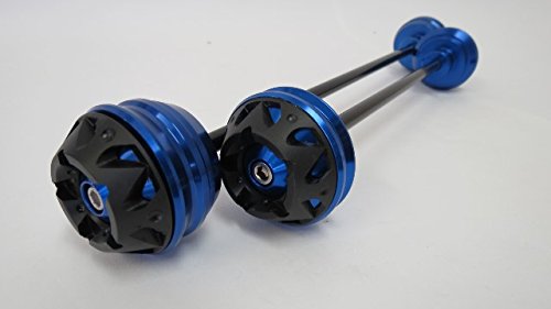 BMW S1000RR/S1000R/HP4 フロント/リア　アクスルスライダー 青|BMW