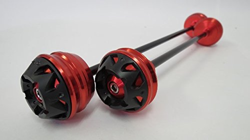 BMW S1000RR/S1000R/HP4 フロント/リア　アクスルスライダー 赤|BMW