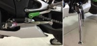 ショートスタンド カワサキ ZX-6R ZZR600 ZX9R ZX10R 高さ調整可能 シルバー #11|ZX-6R|KAWASAKI