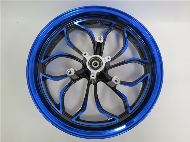 NMAX N-max 2016-2020 カスタム 前後 アルミ ホイール セット 青