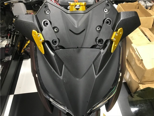 XMAX x-max xmax ミラー車体移設 ミラーボディマウントブラケットセット  金|XMAX|YAMAHA