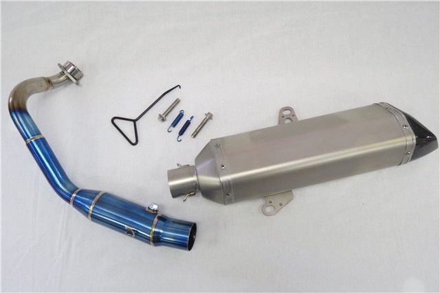 FORZA フォルツァ forza250/300 MF13 2018- チタンエキパイ カーボン　エンドステンレスサイレンサー マフラー　灰|FORZA(フォルツァ)|HONDA