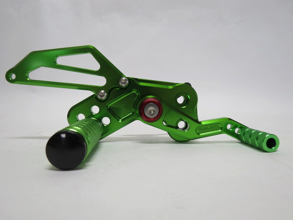 z125pro Z125PRO CNC 調整式 バックステップ B 緑 | KAWASAKI | K-RACING