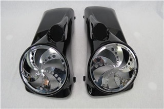 harley ハーレー ツーリング 8インチ 8.5インチ サドルスピーカー 蓋 メッキあり リッドオーディオ -2013 Bタイプ|ツーリング|Harley