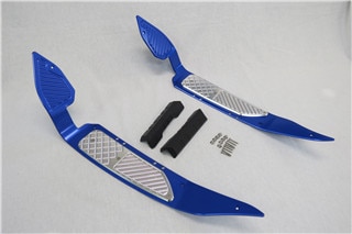 PCX 125 150 2018-2020 アルミ CNC ステップボード Cタイプ 青|PCX|HONDA