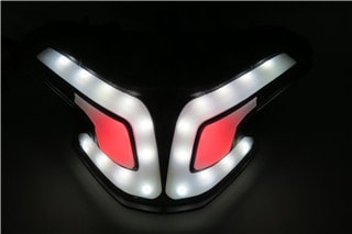 PCXjf81型　バイク用 LEDテールランプ V字型 PCX 125 150 2018-2020 jf81 kf30 カスタム LEDテールウインカー内蔵