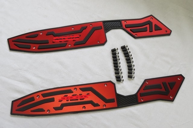 HONDA ADV adv150 アルミ CNC ステップボードB 赤　|ADV|HONDA