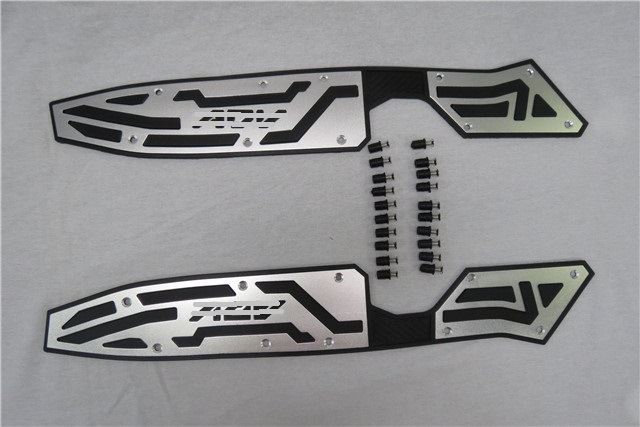 HONDA ADV adv150 アルミ CNC ステップボードB 銀|ADV|HONDA