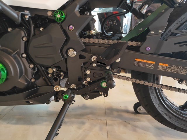 NINJA250 NINJA400 ニンジャ 2018- CNC 調整式 バックステップ 金 C