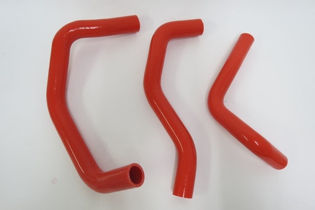 ZX-6R 636　2003-2004 シリコン ラジエターホース 赤 3本|ZX-6R|KAWASAKI