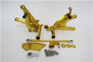 TZR250R 3XV 91- CNC 調整式 バックステップ 金|TZR250|YAMAHA