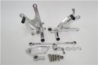 TZR250R 3XV 1991- CNC 調整式 バックステップ 銀 | YAMAHA,TZR250 | K