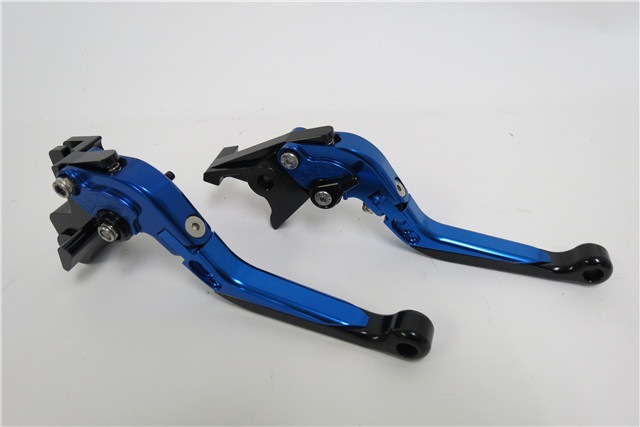 W800 cafe ZZR400 Z750 NINJA650R ビレットレバー ロング レバー 青