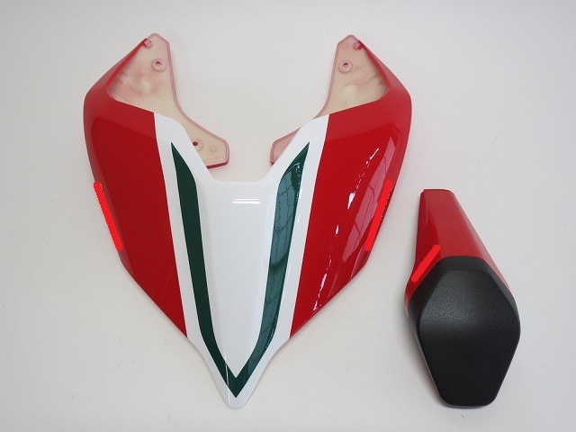 Ducati Panigale V4 V4S V4R 2018- シングルシート セット 赤×緑|DUCATI