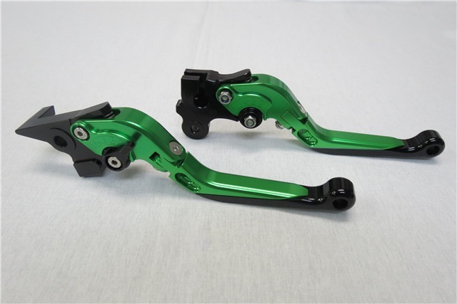 BMW F650GS/G 650GS/G 650 Sertao ビレットレバー ロング 緑|BMW