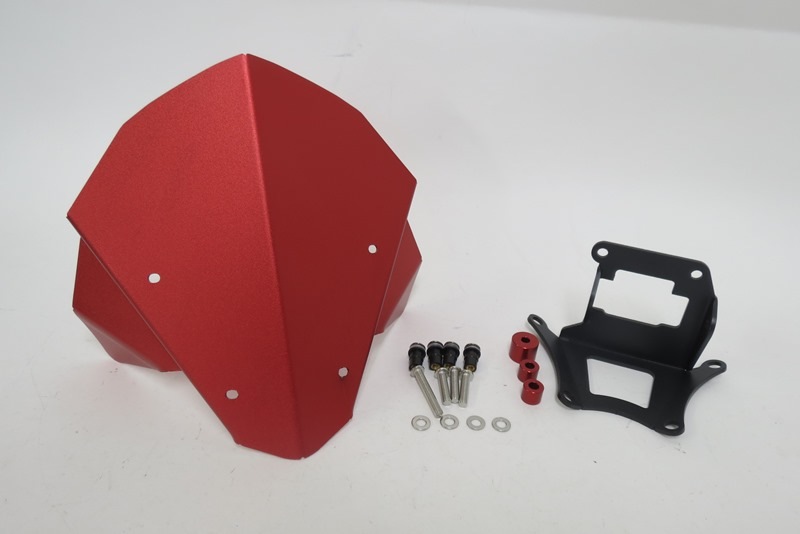 Honda CB650R cb650r 2019- アルミショートスクリーン 赤|CB/CBR650|HONDA