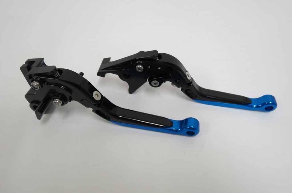 W800 cafe ZZR400 Z750 NINJA650R ビレットレバー ロング レバー 黒×青|NINJA650|KAWASAKI
