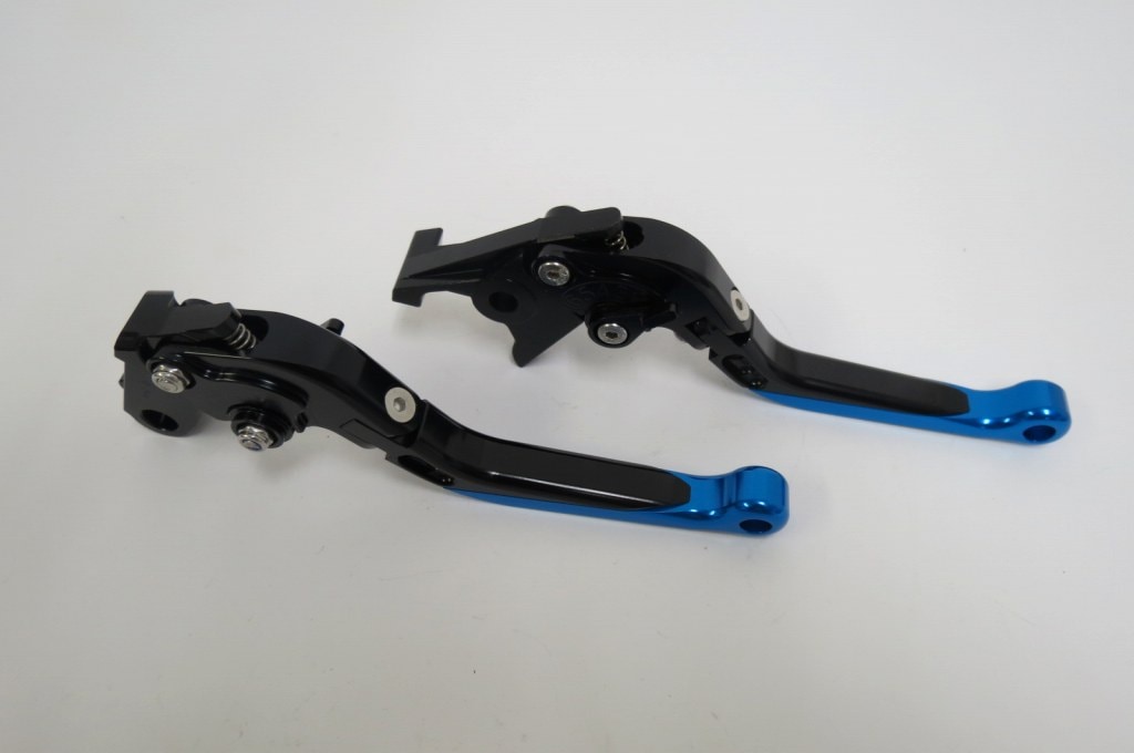 CBR600 F2 F3 F4 F4i 1991-2007 ビレットレバー ロング 黒×青|CBR600|HONDA