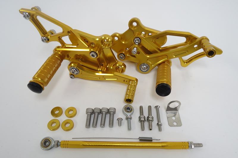 NINJA250 NINJA300 EX250L 2013年- EX300 調整式 バックステップセット CNC 金 Bタイプ|NINJA250/300|KAWASAKI