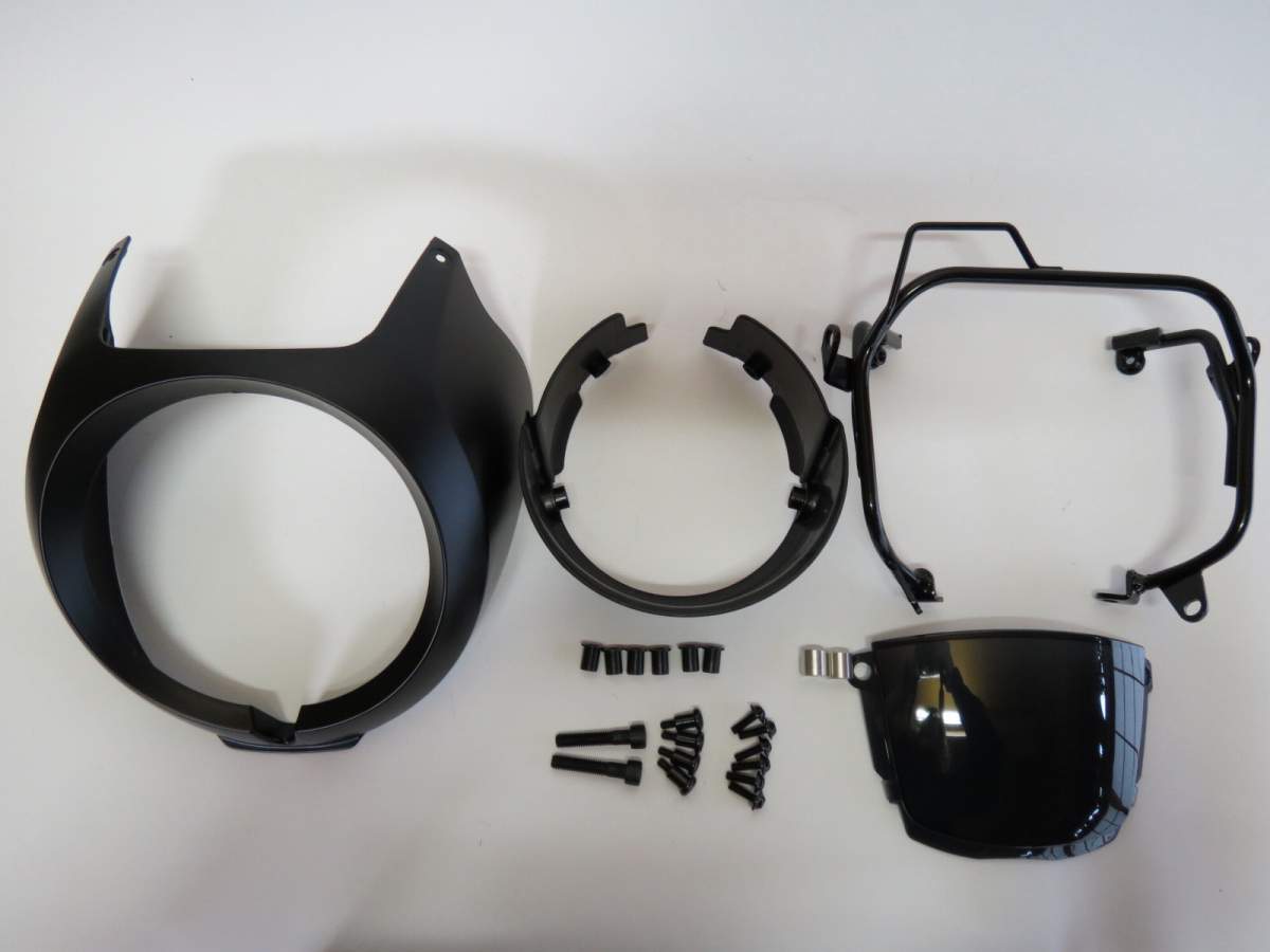 Rebel250 2020- / Rebel500 2017-2019 2020- レブル ウインドシールド Dタイプ 黒艶なし|Rebel250/500/1100|HONDA