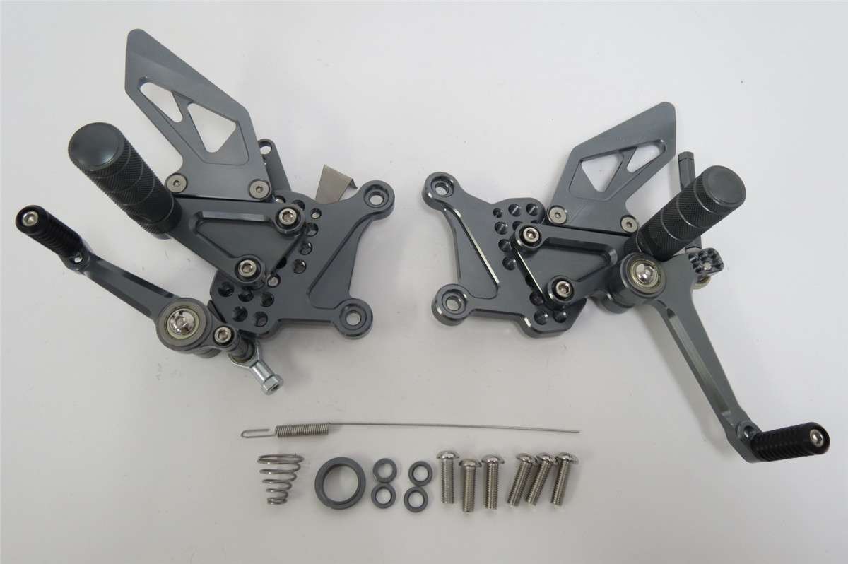 Ninja ZX-25R ニンジャ ZX25R 2020- Ninja ZX4RR ZX-4RR 2023 調整式 バックステップ クイックシフター必須 灰 B級品|zx-25r|KAWASAKI