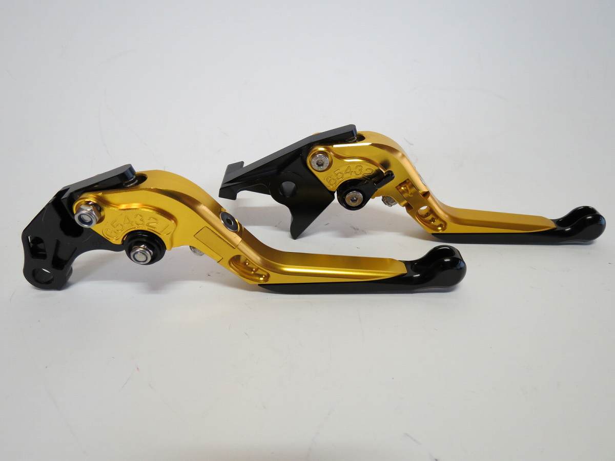 GSX400F/750 GSF600S GS500E/500F K4 ビレットレバー ロング 金|GSX-R600/750|SUZUKI