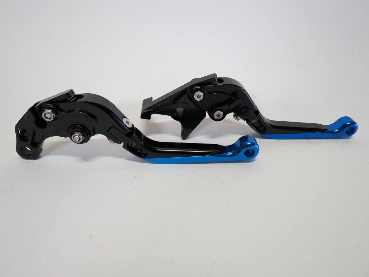 GSX400F/750 GSF600S GS500E/500F K4 ビレットレバー ロング 黒×青|GSX-R600/750|SUZUKI