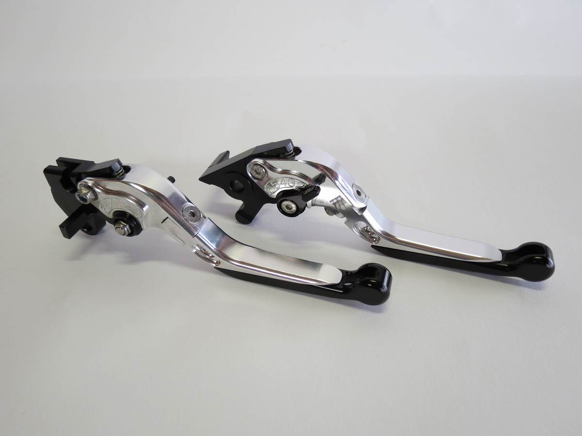 YAMAHA YZF R125 2014-2021 MT125 2014-2021 可倒式 ダブルビレットレバー 銀|YAMAHA