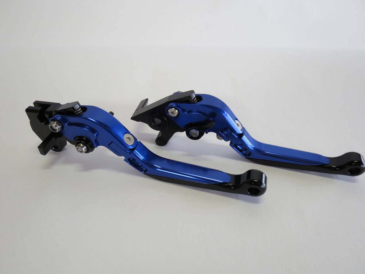 YAMAHA YZF R125 2014-2021 MT125 2014-2021 可倒式 ダブルビレットレバー 青|YAMAHA