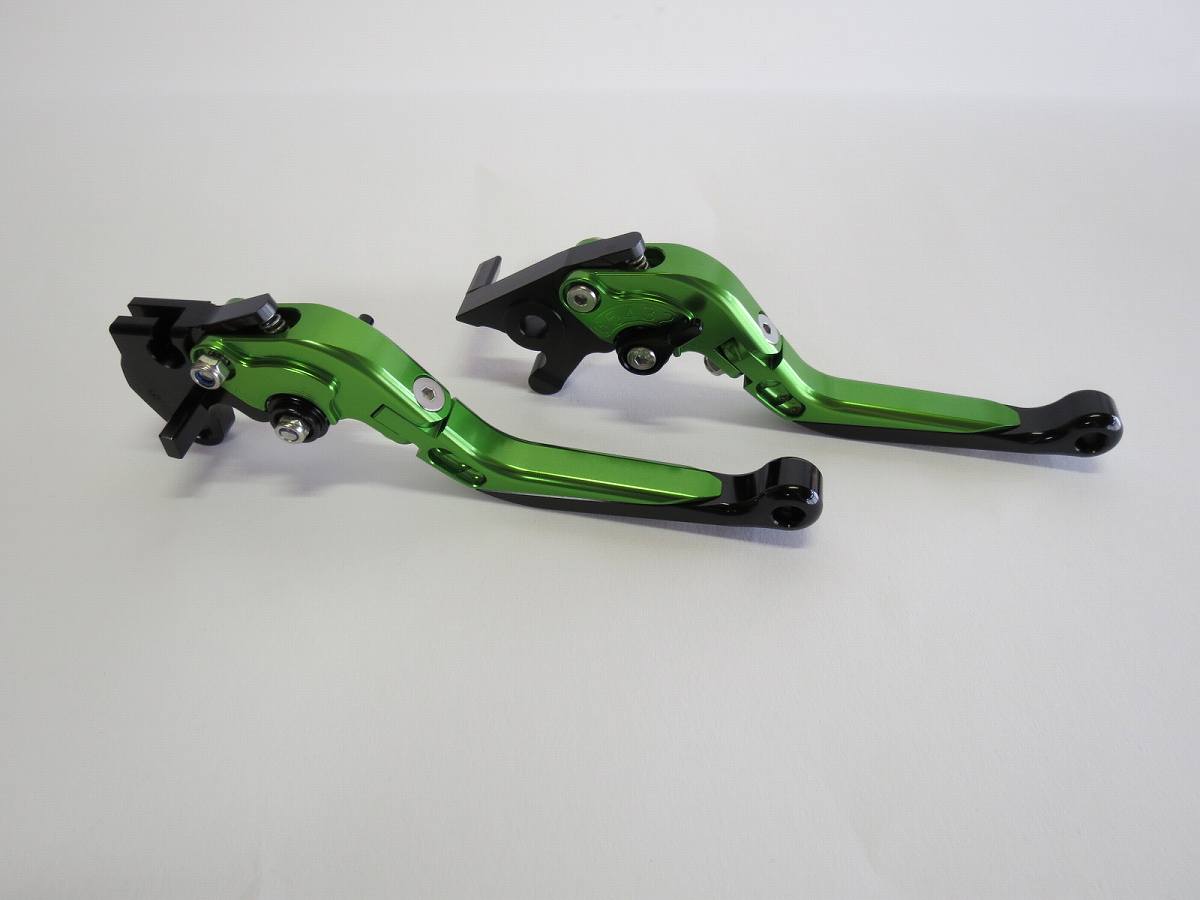 YAMAHA YZF R125 2014-2021 MT125 2014-2021 可倒式 ダブルビレットレバー 緑|YAMAHA
