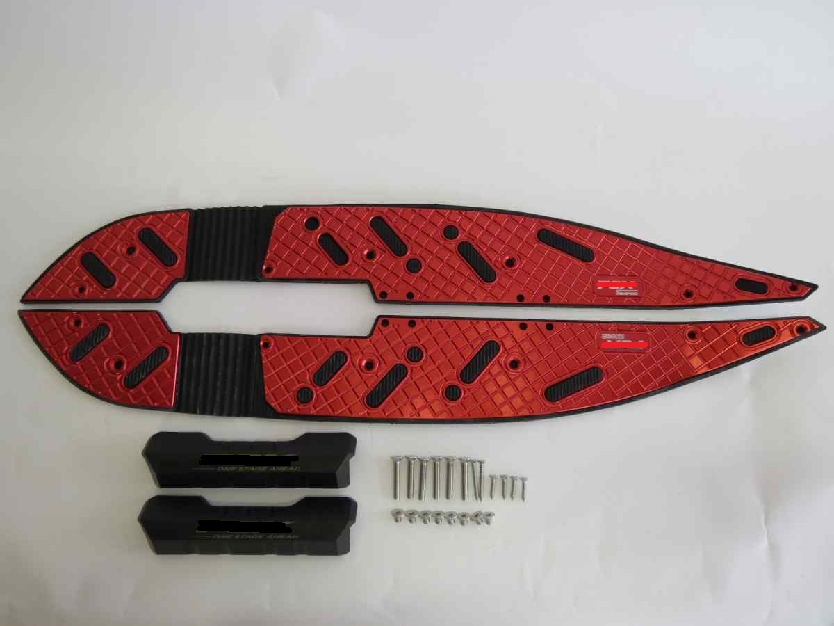 PCX / PCX e:HEV / PCX160 JK05 JK06 KF47 2021- アルミ ステップボード ポンつけ Bタイプ 赤|PCX|HONDA