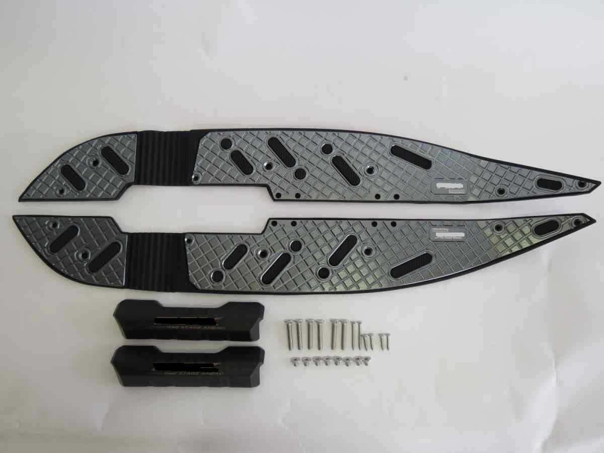 PCX / PCX e:HEV / PCX160 JK05 JK06 KF47 2021- アルミ ステップボード ポンつけ Bタイプ 灰|PCX|HONDA