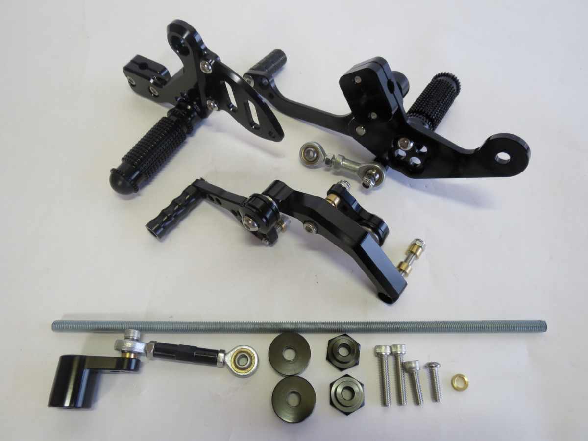 KTM 690 DUKE デューク 2008-2011 調整式 バックステップ CNC 黒|690|KTM