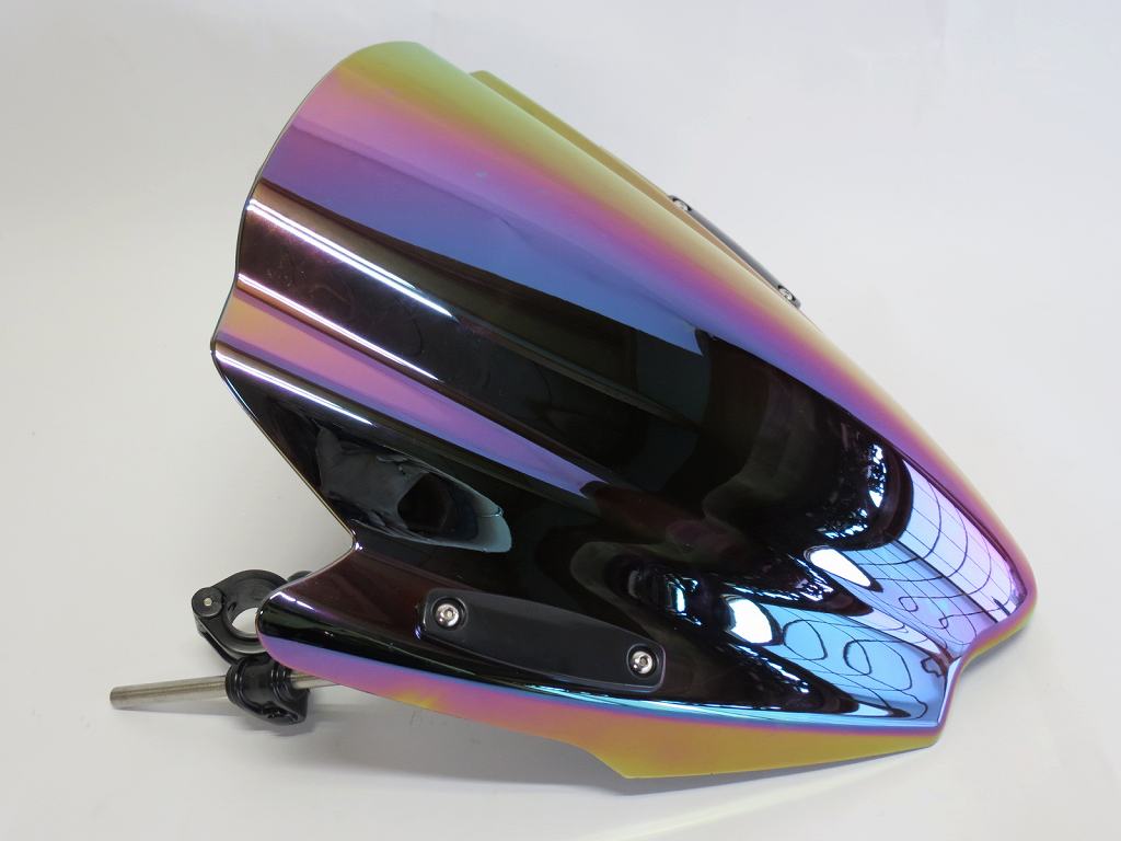 Φ22cm ハンドル専用 汎用 ダブルバブル スクリーン ステーセット イリジウム|HONDA