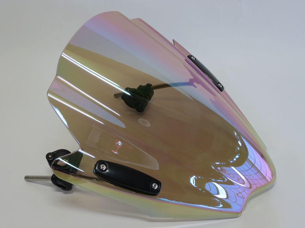 Φ22cm ハンドル専用 汎用 ダブルバブル スクリーン ステーセット イリジウムクリア|HONDA