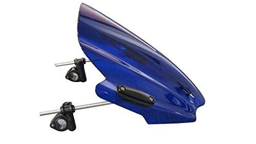 Φ22cm ハンドル専用 汎用 ダブルバブル スクリーン ステーセット 青|HONDA