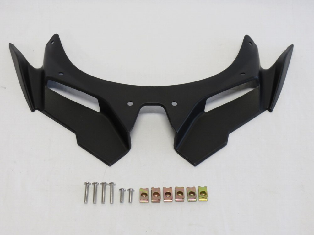 Ninja ZX-25R ニンジャ ZX25R 2020- Ninja ZX4RR ZX-4RR 2023 CNC フロントフェアリング ウィングチップ プロテクション 黒|zx-25r|KAWASA