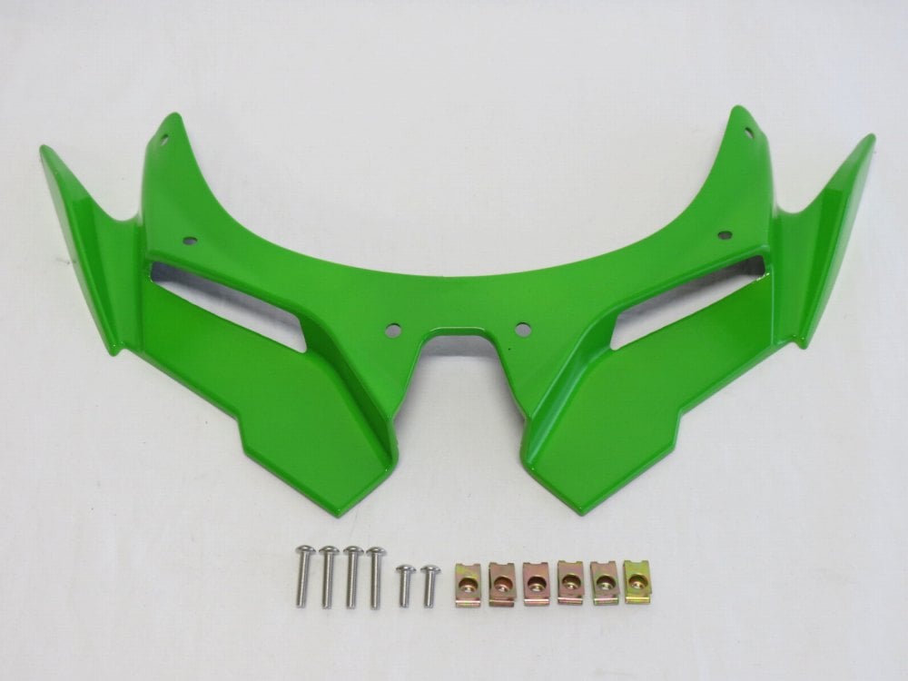 Ninja ZX-25R ニンジャ ZX25R 2020- Ninja ZX4RR ZX-4RR 2023 CNC フロントフェアリング ウィングチップ プロテクション  緑|zx-25r|KAWAS