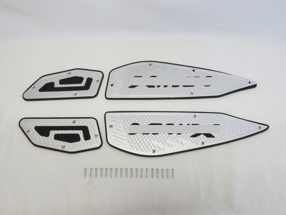 XMAX x-max xmax SG42J SG70J 2018-2020 2021- CNC アルミステップボード Cタイプ 銀|XMAX|YAMAHA