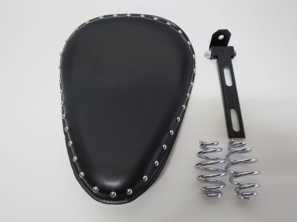 汎用 ハーレー ソロシート スプリング セット シート 黒 Aタイプ|Harley