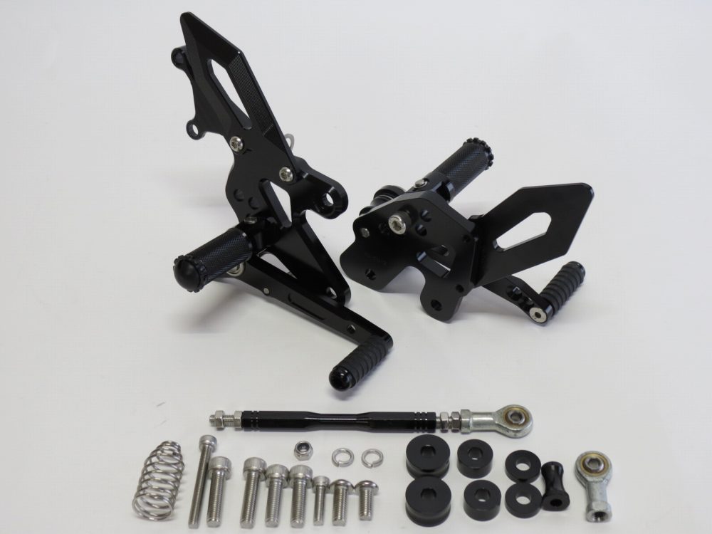 NINJA250 NINJA300 EX250L 2013-2017 EX300 調整式 バックステップセット CNC 黒 C|NINJA250/300|KAWASAKI