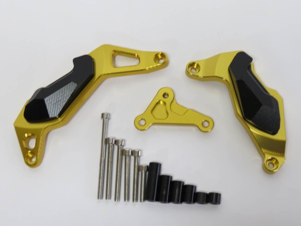Ninja400 Ninja250 2018- Z250 Z400 2018-2022 CNC加工 エンジンスライダー 金|KAWASAKI
