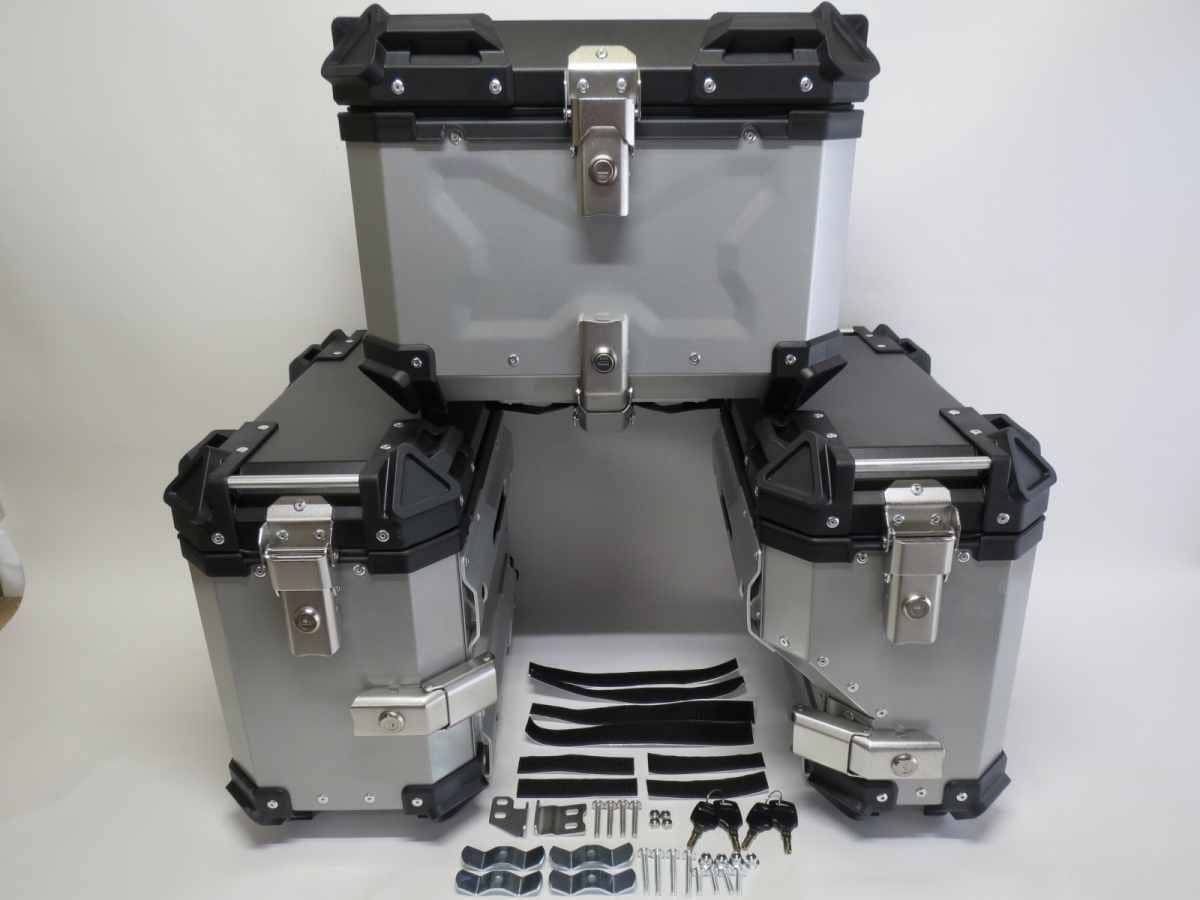 CRF1100L AFRICA TWIN Adventure Sports 20以降 サイドキャリア＆サイドBOX-B&リアキャリア＆45LリアBOX-B 6点セット黒銀|CRF1000L|HONDA