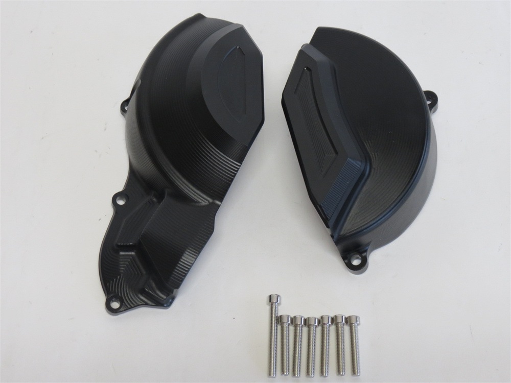 Aprilia RS660 2021 2022 CNC エンジンガード スライダー 黒 Bタイプ|APRILIA