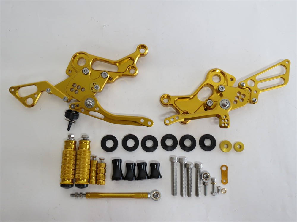 CNC 調整式 Ducati Monster 696 796 1100 モンスター バックステップ 金|DUCATI