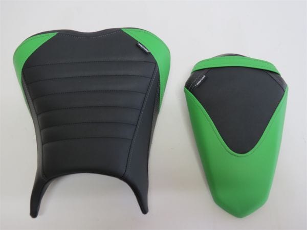 Ninja400 Ninja250 2018-2025 Z250 Z400 2018-2025 フロント & リア シート カスタム 10mm アップ 黒緑|Z400/250|KAWASAKI