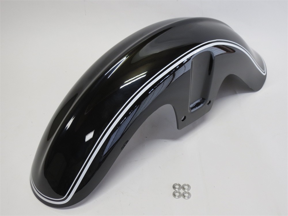 BMW 用 R18 r18 2020 以降 ロング フロントフェンダー エクステンション スプラッシュガード 黒艶あり|BMW